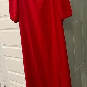 Elegant Red Maxi Dress